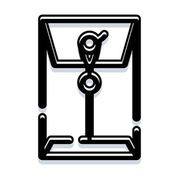 Expanding folder with string and button closure Stock Illustration