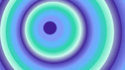 Expanding Gradient Circles Illustration: Abstract ripples in a vibrant blue.. Stock Footage 328897433