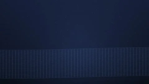Expanding Grid Pattern on Dark Blue Background Stock Footage 326990550
