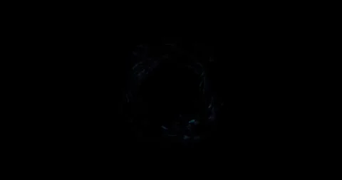Expanding Nebula Energy Source Spot Burst Against Black VFX Layer Stockbeeldmateriaal 331333281