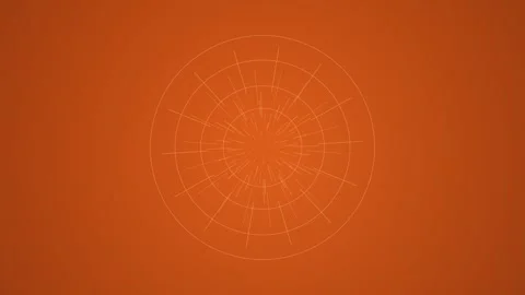 Expanding Orange Circle Animation Stock Footage 326994507
