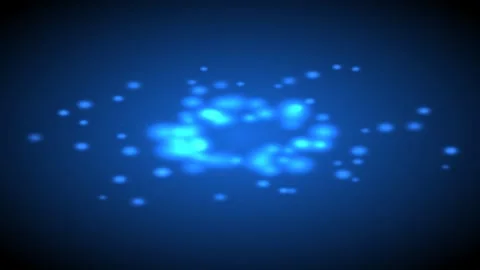 Expanding Particle Cluster Animation Stock Footage 323712292