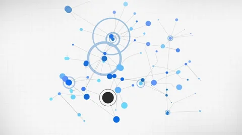 Expanding Point Cloud of Network Data Stock-Footage 48655870