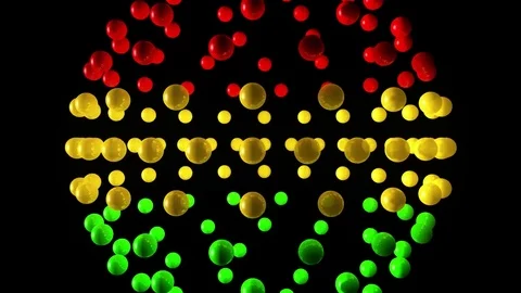 Expanding rasta sphere Stock-Footage 82250926