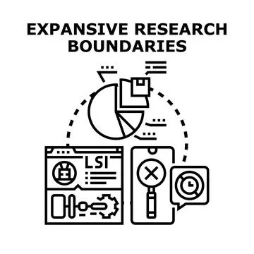 Expanding research boundaries with data analysis and digital tools Stock-Illustration