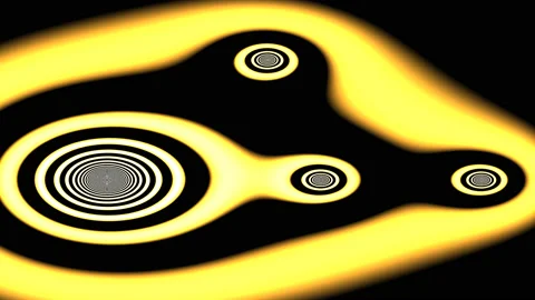 Expanding Rings Grouped Groups Warm Tone Stock Footage 143894212