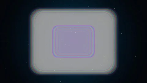 Expanding Rounded Rectangle Loop - Digital Noise Grid Sci-Fi Backdrop 스톡 동영상 341568511