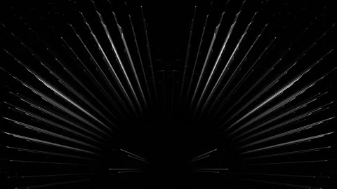 Expanding silver rays on black background radial pattern motion background Stock Footage 147727986