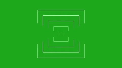 Expanding square shapes motion graphics with green screen background Stock Footage 278847103