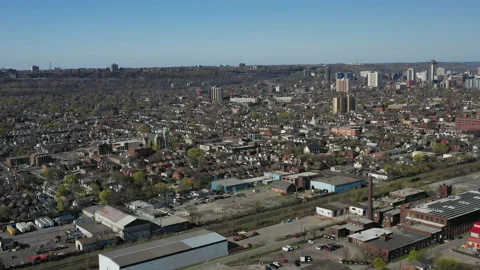 Expanding Toronto borders - Hamilton Real Estate Stock Footage 153237465