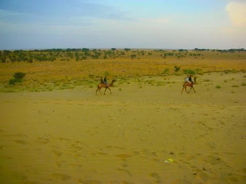 The expanse of desert Stock Photos