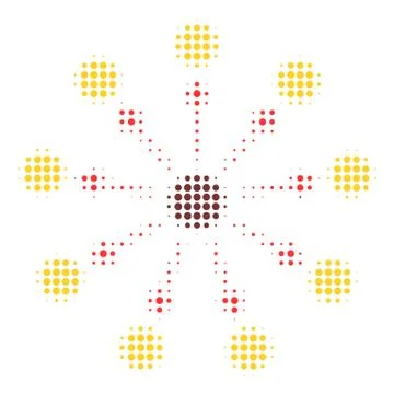 Expanse Halftone Icon Illustrazione stock