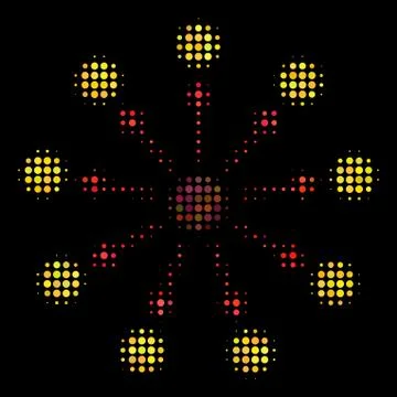 Expanse Halftone Icon Illustrazione stock