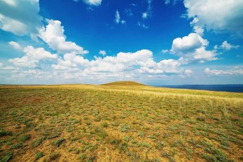 Expanse of steppe Stock Photos