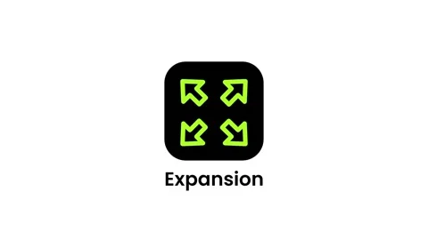 Expansion App Icon Stock Footage 334463122