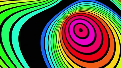 Expansion of colored lines - 4K Stock Footage 232875590