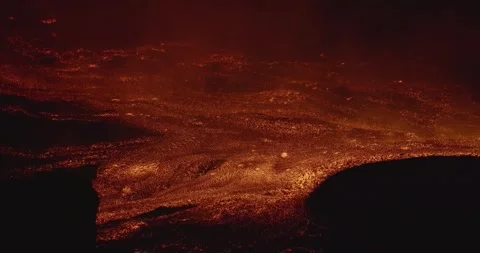 Expansion of the Etna lava front Stock Footage 342080080