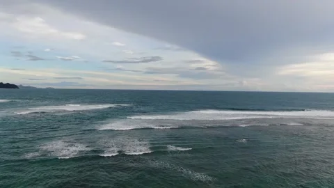 EXPANSION OF THE HIGH SEA DRONE VIEW Stock Footage 276501192
