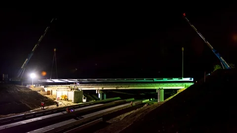 Expansion site of the A75 Stock Footage 108729871