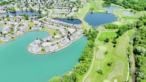 Expansive and Captivating - The Links at Erie Village Video stock 336524936