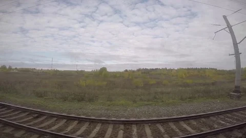 Expansive Autumn Fields in the Cold Siberian Wilderness Stock Footage 81827844