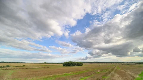 An Expansive Landscape Showcasing a Beautiful Scene Under a Dramatic and Strikin Stock Footage 316064071