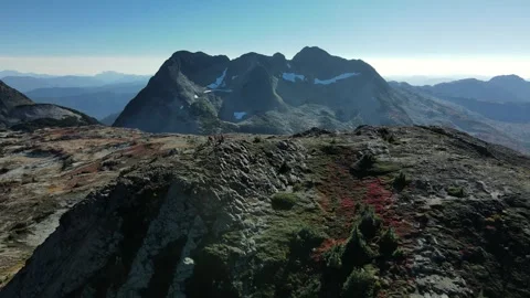 Expansive Mountain View, Aerial Perspective Stock Footage 289565682