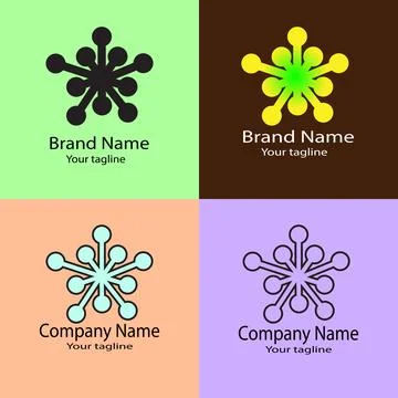 Expansive Network logo design Stock Illustration