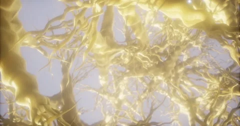 Expansive network of neurons illuminating cognitive connections and pathways Video stock 316749251