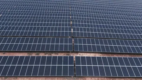 Expansive Solar Panel Field in Rural Turkey Stock Footage 282930061