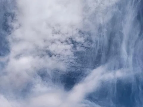Expansive Summer Sky with Layered Cloud Formations Stock Photos