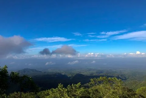 The expansive view of the blue sky Stock Photos