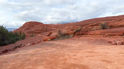 Expansive View of Red Rock Terrain Stock Footage 276192765