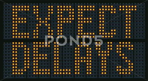 Expect Delays Traffic Sign Stock Photos