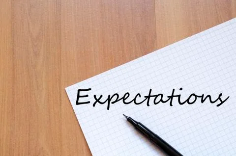 Expectations concept Stock Photos