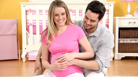 Expecting Couple Stock Footage 43356089