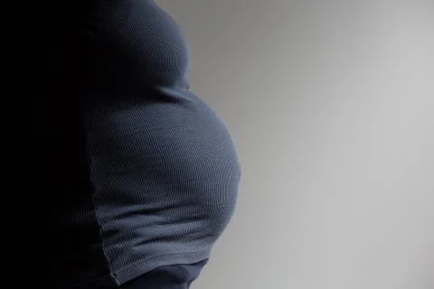 Expecting Mom's Tummy Stock Photos
