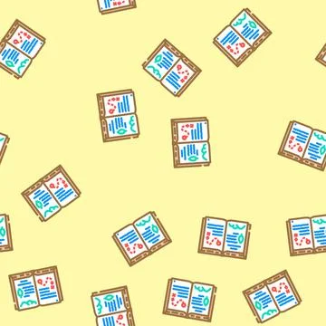 Expedition journal geographical discoveries vector seamless pattern Stock Illustration