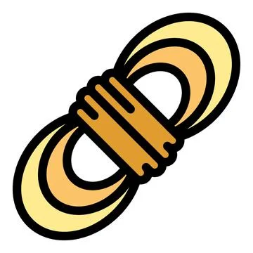 Expedition rope icon vector flat Illustrazione stock