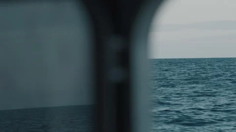 Expeditional sailing vessel moves in the open ocean Stock Footage 341665965