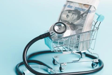 Expense of health care involves navigating pharmaceutical costs, prescripti.. Stock Photos