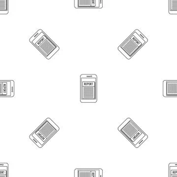 Expense report pattern seamless vector Stock Illustration