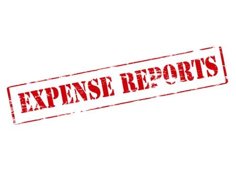 Expense reports Stock Illustration
