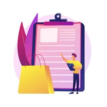 Expenses calculation vector concept metaphor Illustrazione stock