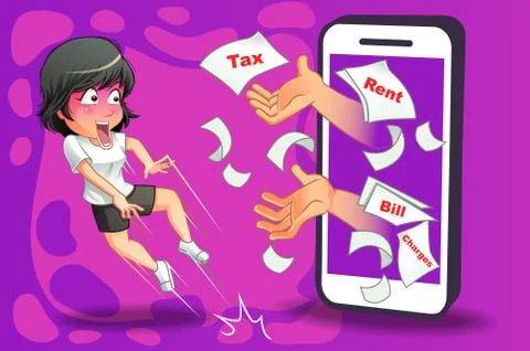 Expenses. Stock Illustration