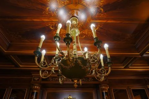 Expensive chandelier Foto stock