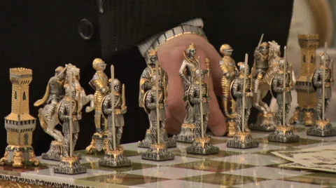 Expensive chess Stock Footage 53454502