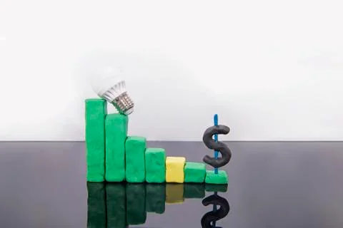 Expensive electricity cost due to using too much energy consumption appliance Stock Photos