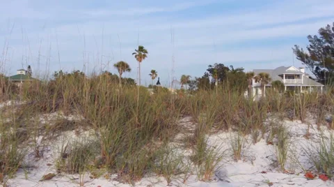 Expensive Florida homes on the beach Stock Footage 38257694
