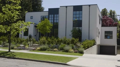 Expensive house, modern architecture (different angle). Stock Footage 154190623